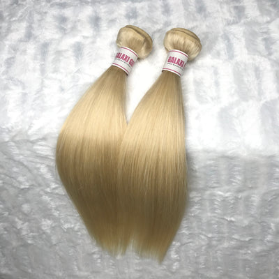 Platinum Blonde STRAIGHT Hair Bundles 2pcs